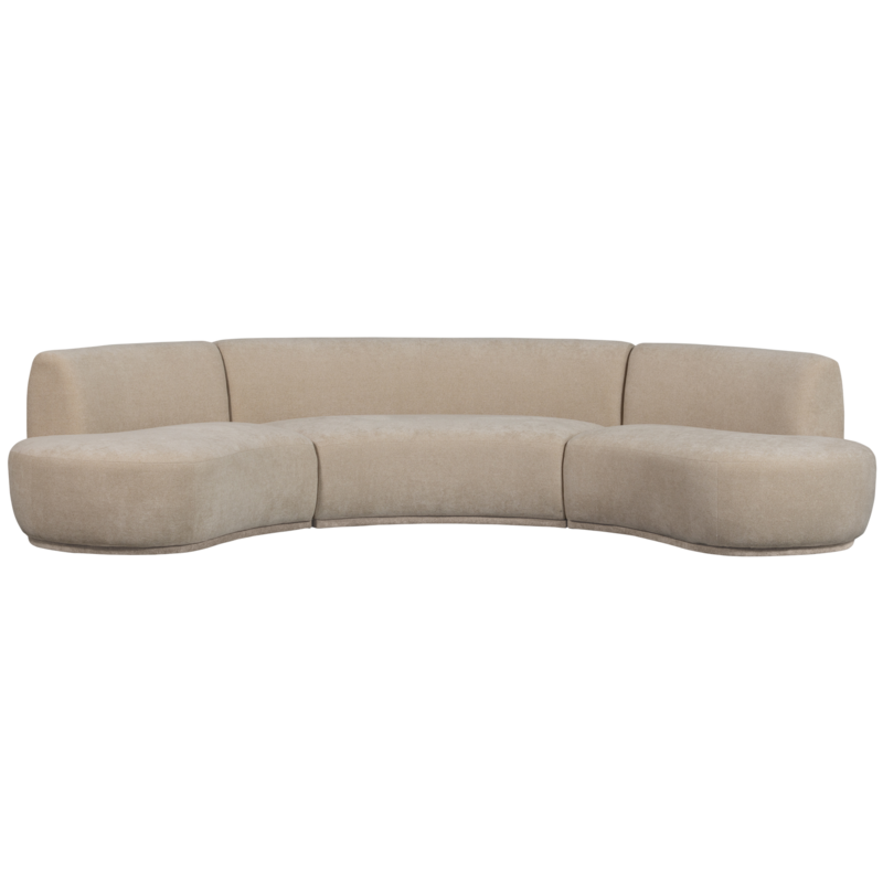 WOOOD-collectie Batavier Half Ronde Bank Naturel