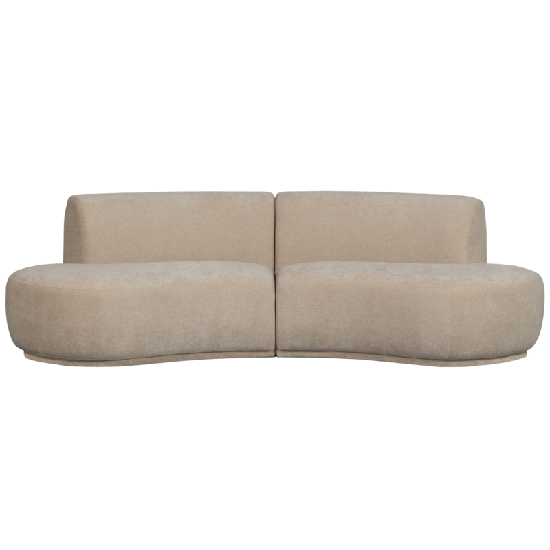 WOOOD-collectie Batavier Half Ronde Bank Naturel