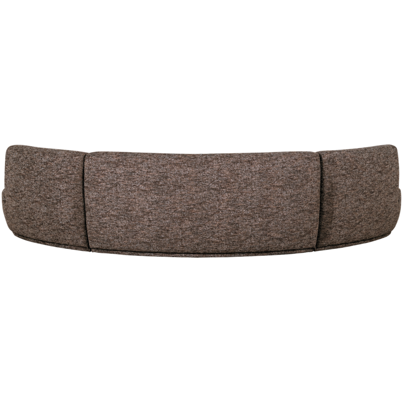 WOOOD-collectie Batavier Half Ronde Bank 6-Zits Bruin Melange
