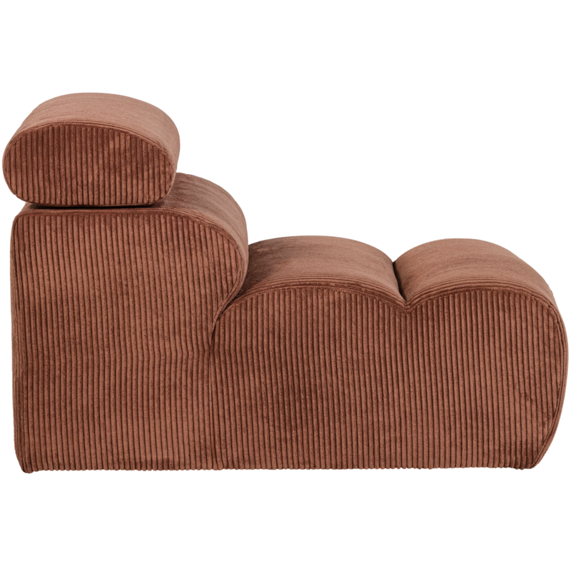 WOOOD-collectie Novi 1-Zits Element Ribstof Terra