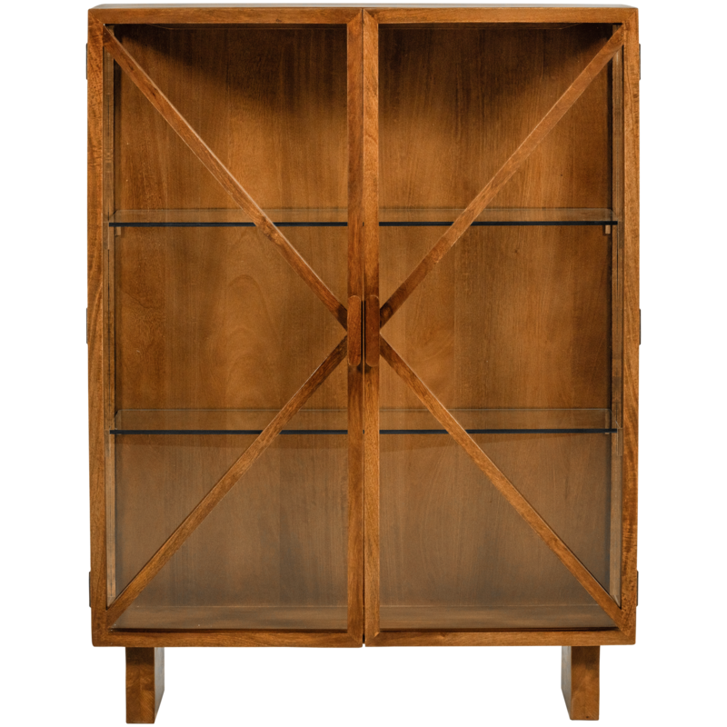 WOOOD-collectie Kella 2-Deurs Kast Mango Hout Naturel