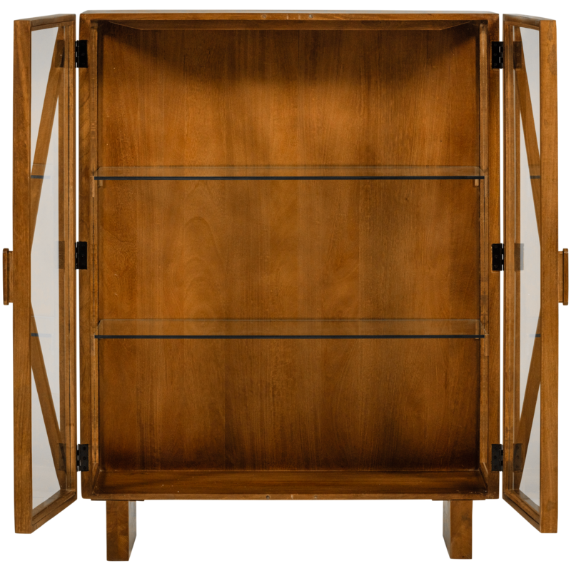 WOOOD-collectie Kella 2-Deurs Kast Mango Hout Naturel