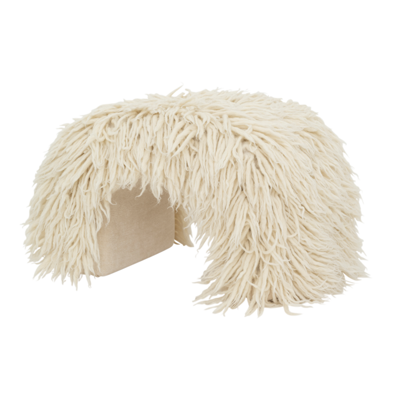 Urban Nature Culture-collectie Pouf Bjarne, Off White