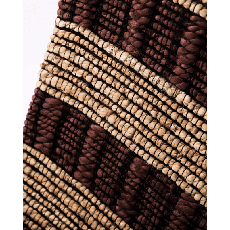 House Doctor-collectie Vloerkleed Block Bruin, naturel
