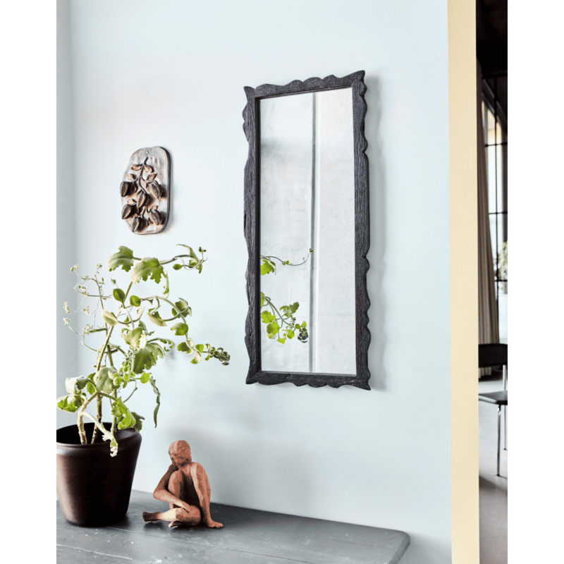House Doctor-collectie Mirror Carve Brown