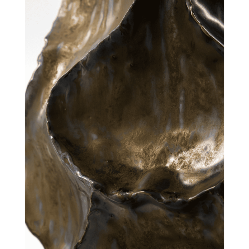 House Doctor-collectie Vaas Waves Antiek metaal