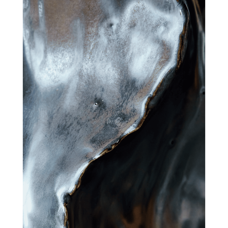 House Doctor-collectie Vase Waves Antique metallic