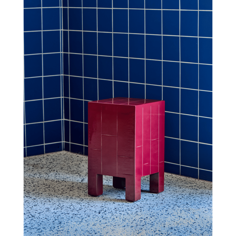 House Doctor-collectie Side table Brick Rood