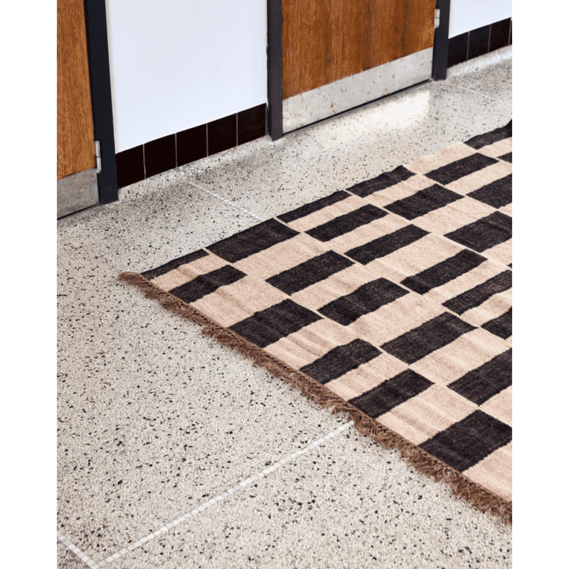House Doctor-collectie Rug Graph Black;Natural