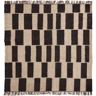 House Doctor Rug Graph Black;Natural