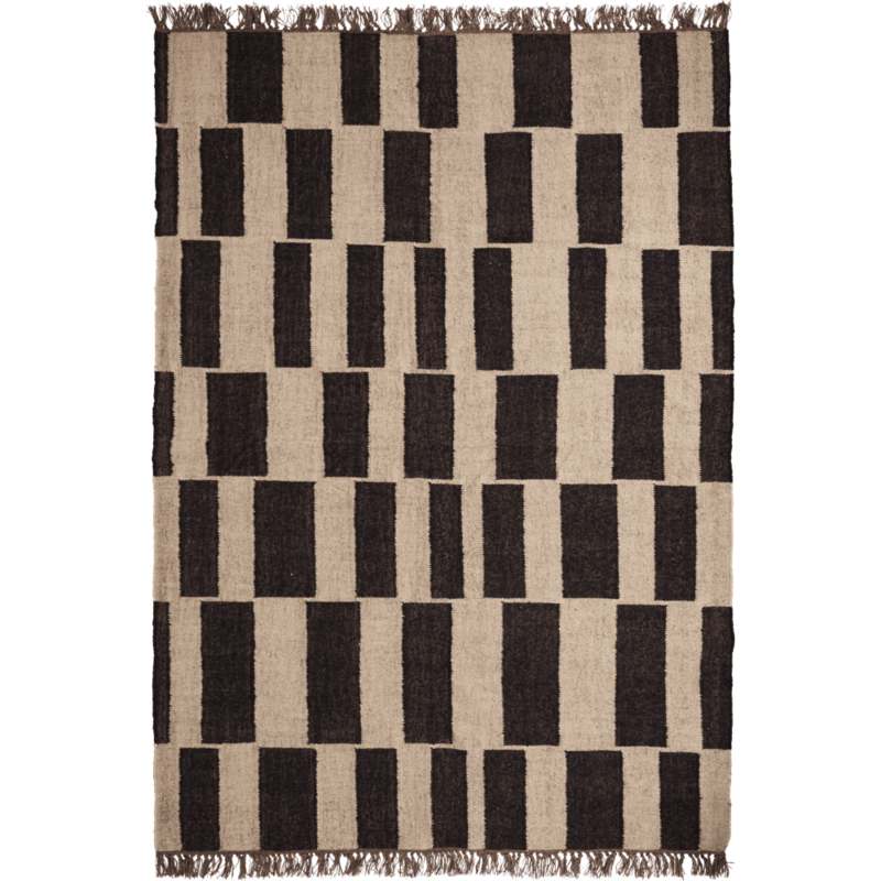 House Doctor-collectie Rug Graph Black;Natural