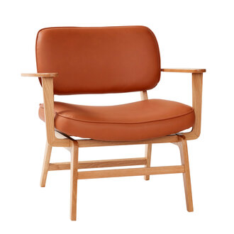 Hübsch Haze Lounge Chair Brown/Natural