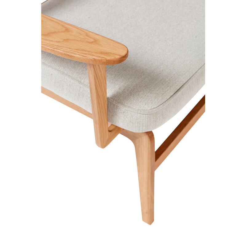 Hübsch-collectie Haze Lounge Chair Grey/Natural