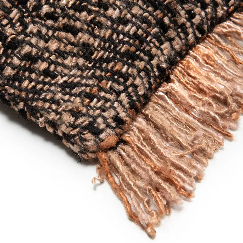 Bazar Bizar The Oh My Gee Cushion Cover - Black Copper - 30x50 - Copy