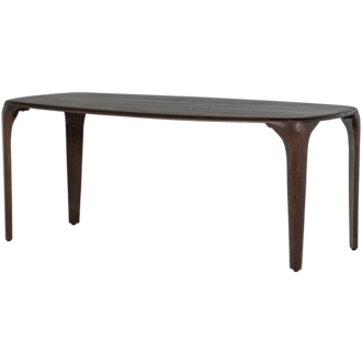 WOOOD Fiore Dining Table Mango Wood Dark Brown 190X95 Cm