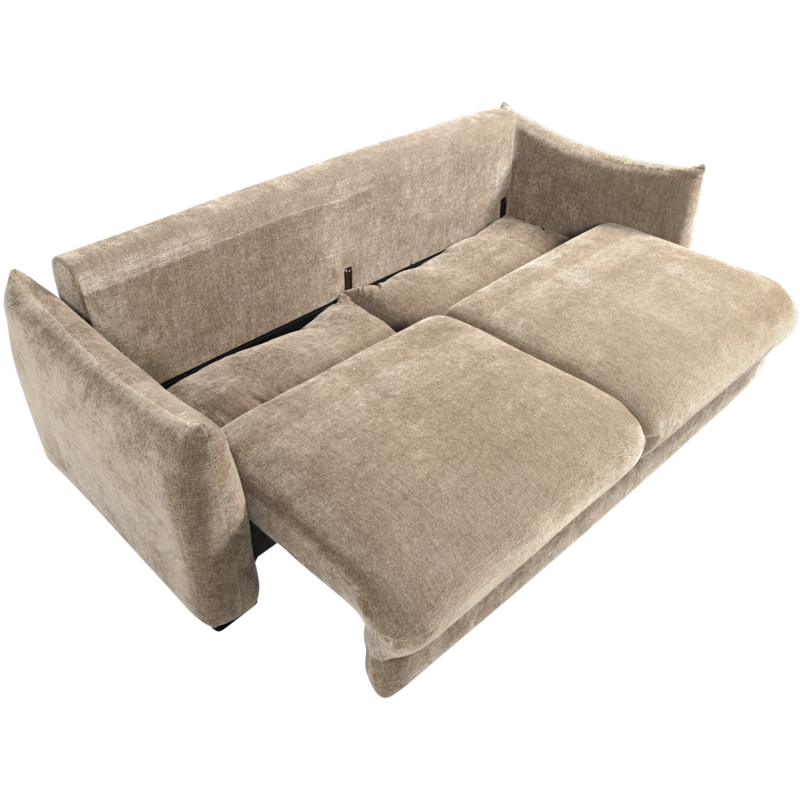 WOOOD-collectie Jonne 3-Zits Slaapbank Chenille Naturel