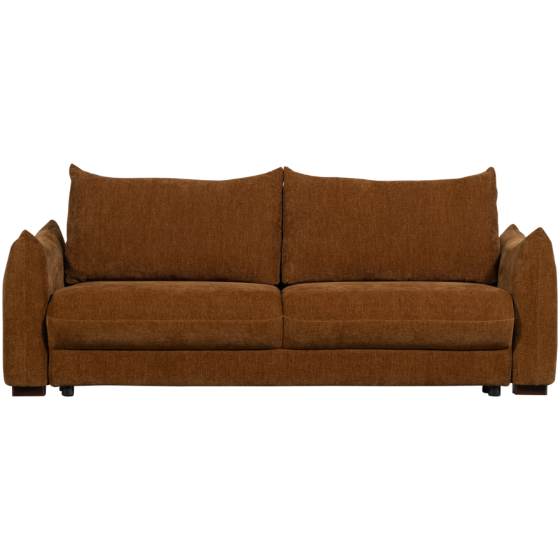 WOOOD-collectie Jonne 3-Seater Sofa Bed Chenille Brown