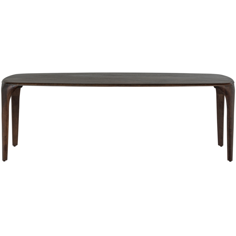 WOOOD-collectie Fiore Dining Table Mango Wood Dark Brown 230X95 Cm