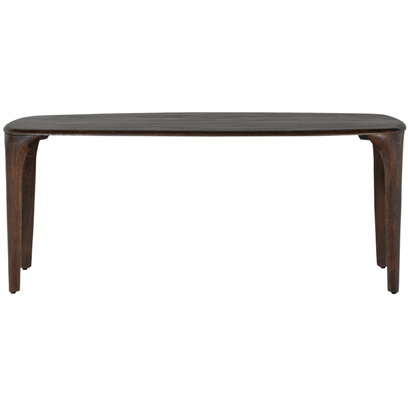 WOOOD-collectie Fiore Dining Table Mango Wood Dark Brown 190X95 Cm