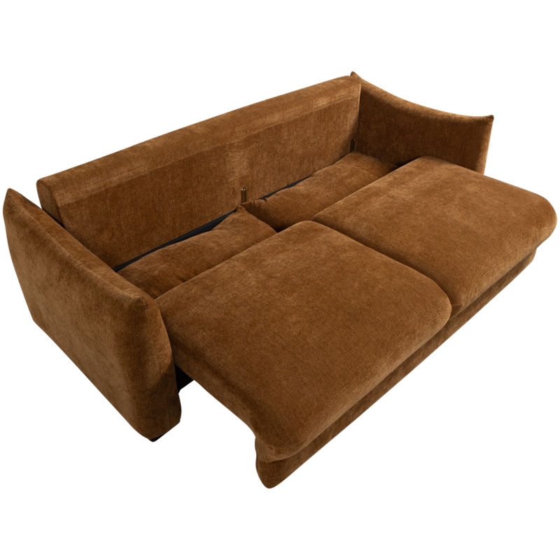 WOOOD-collectie Jonne 3-Zits Slaapbank Chenille Bruin