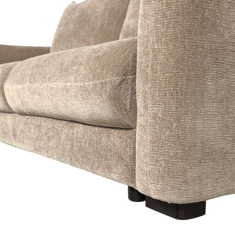 WOOOD-collectie Jonne 3-Seater Sofa Bed Chenille Natural