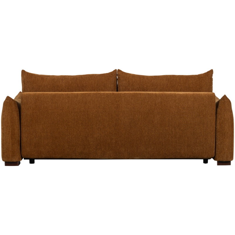 WOOOD-collectie Jonne 3-Seater Sofa Bed Chenille Brown