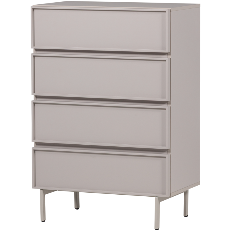 WOOOD-collectie Tours Ladekast 4 Lades Melamine/Mdf Zand