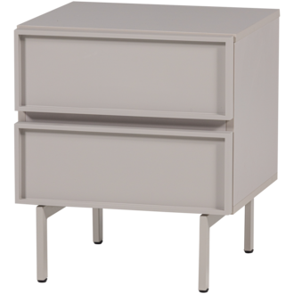WOOOD Tours Ladekast/Nachtkastje 2 Lades Melamine/Mdf Zand