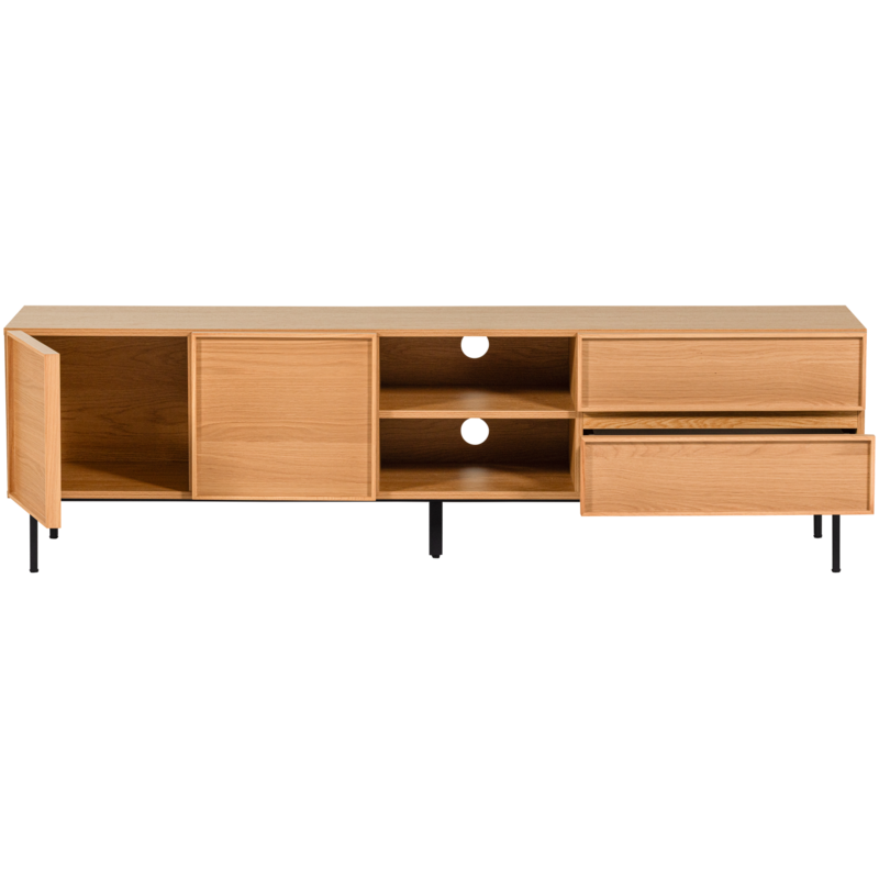 WOOOD-collectie Tours TV Stand 180 cm Melamine/MDF Natural