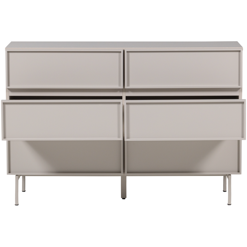 WOOOD-collectie Tours Ladekast 6 Lades Melamine/Mdf Zand