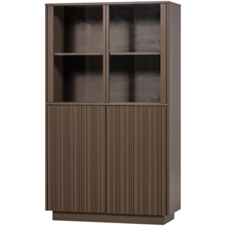 WOOOD Nova Low Display Cabinet Pine Truffle Brown [FSC]