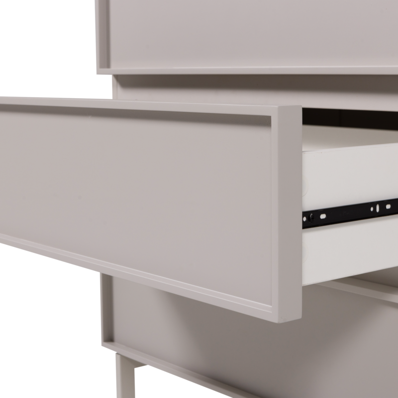 WOOOD-collectie Tours Ladekast 4 Lades Melamine/Mdf Zand