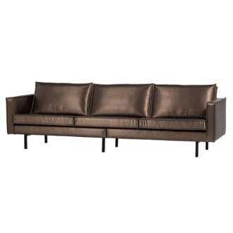 WOOOD Rodeo 3-Zits Bank Metallic Koper Bruin
