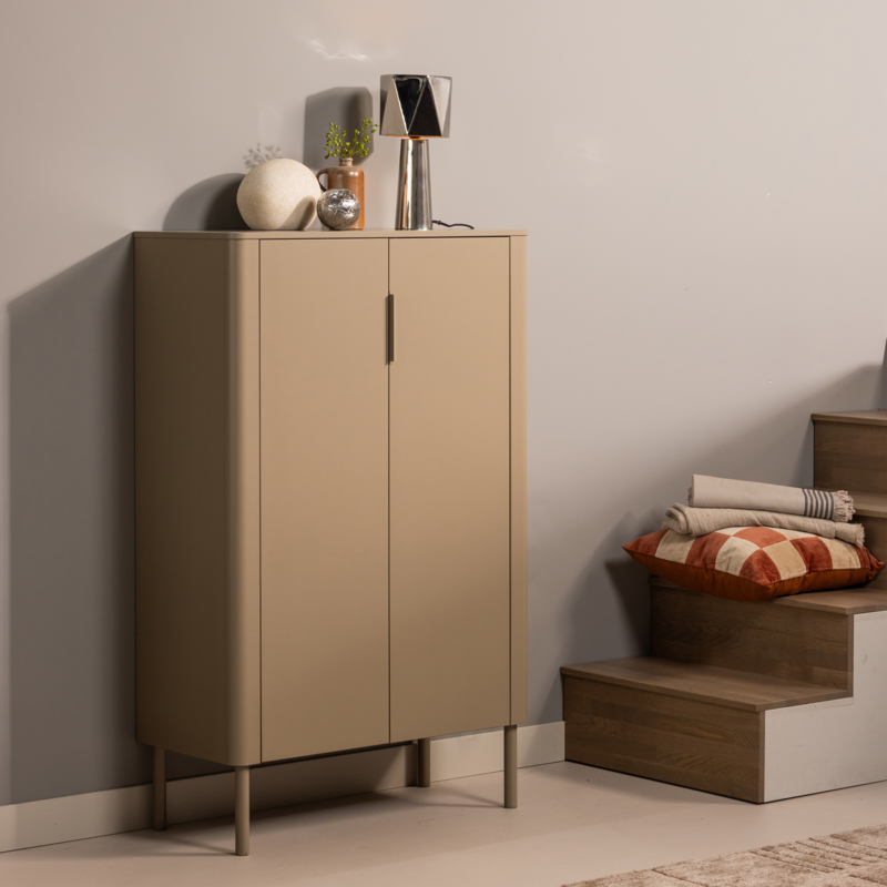 WOOOD-collectie Gunnar 2-Deurs Kast Grenen Mud [Fsc]
