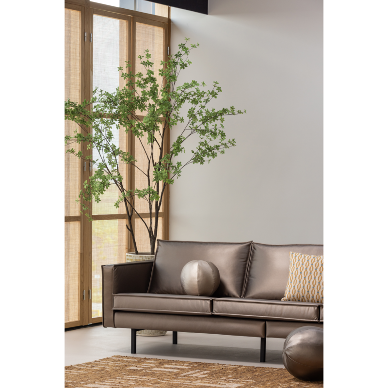 WOOOD-collectie Rodeo 3-Zits Bank Metallic Koper Bruin