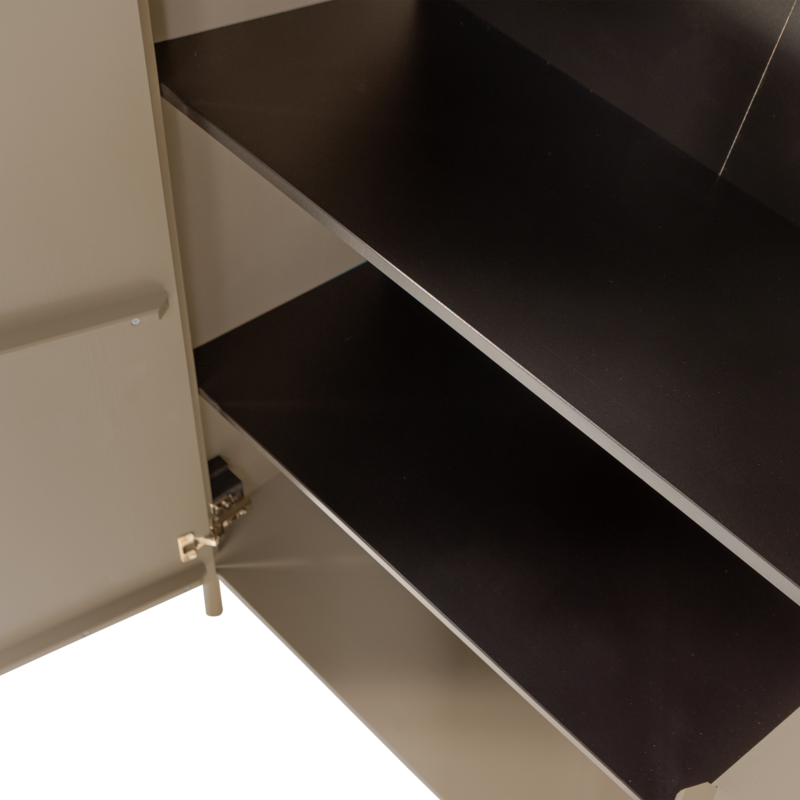WOOOD-collectie Gunnar 2-Deurs Kast Grenen Mud [Fsc]