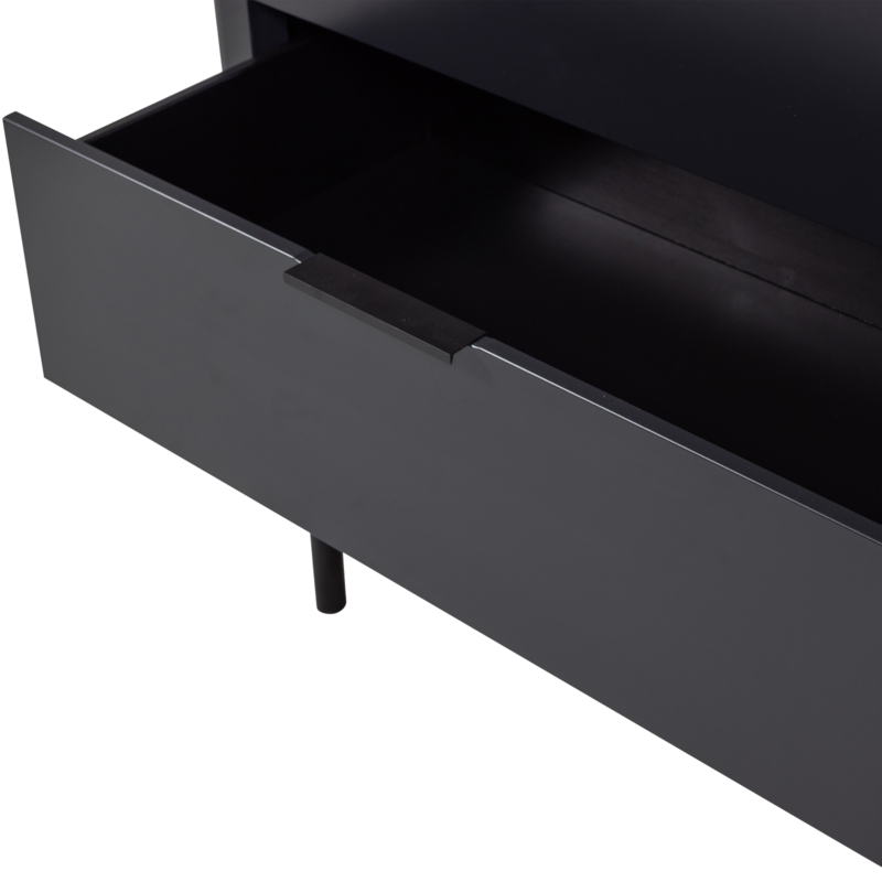 WOOOD-collectie Gunnar Chest of Drawers Pine Matte Black [FSC]