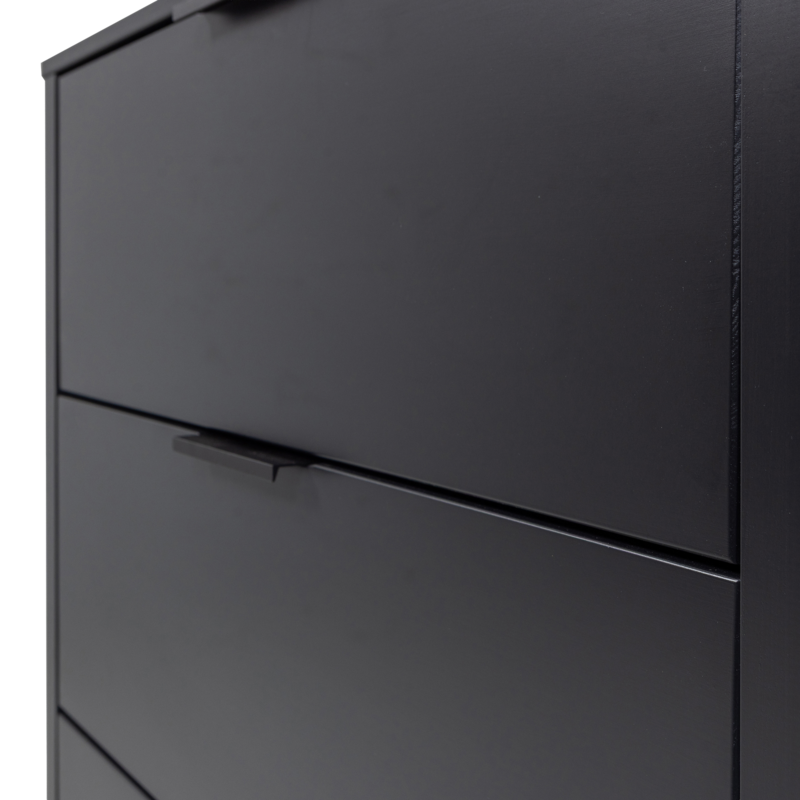 WOOOD-collectie Gunnar Chest of Drawers Pine Matte Black [FSC]