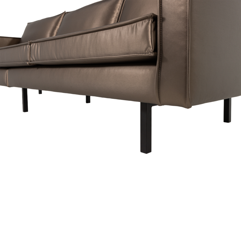 WOOOD-collectie Rodeo 3-Zits Bank Metallic Koper Bruin