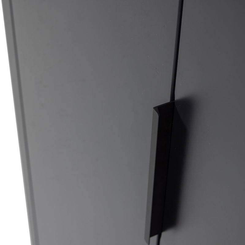 WOOOD-collectie Gunnar 2-Door Cabinet Pine Matte Black [FSC]