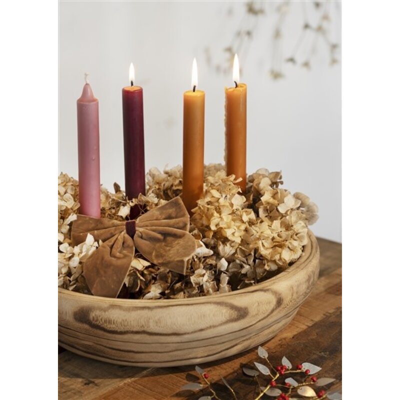 Madam Stoltz-collectie Houten kom Donker naturel