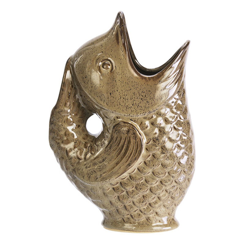 Madam Stoltz-collectie Stoneware vase Beige