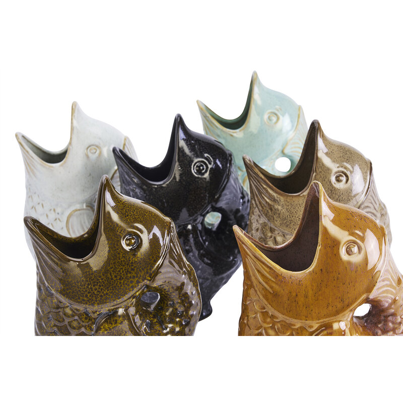 Madam Stoltz-collectie Stoneware vase Beige
