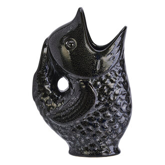 Madam Stoltz Stoneware vase Black Madam Stoltz Stoneware vase Black