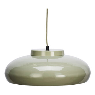 Madam Stoltz Enamel ceiling lamp Sage