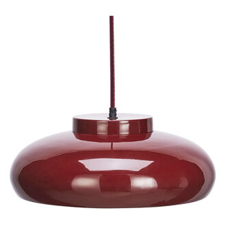Madam Stoltz Enamel ceiling lamp Maroon