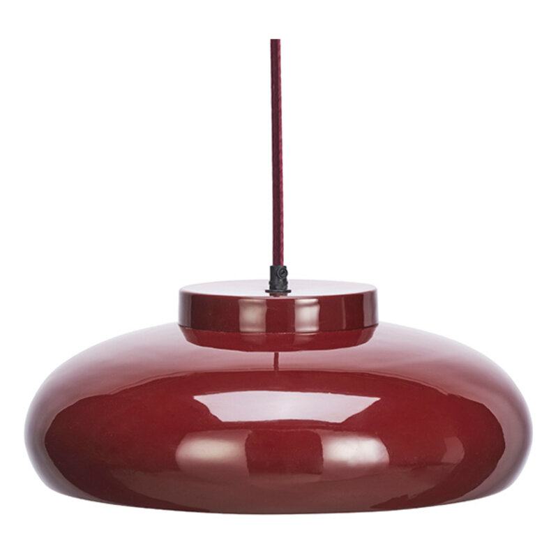 Madam Stoltz-collectie Enamel ceiling lamp Maroon