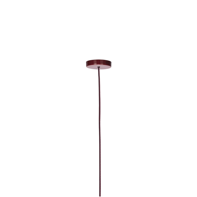 Madam Stoltz-collectie Enamel ceiling lamp Maroon