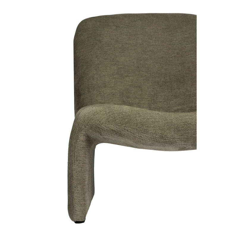 Madam Stoltz-collectie Fluwelen loungestoel Groen