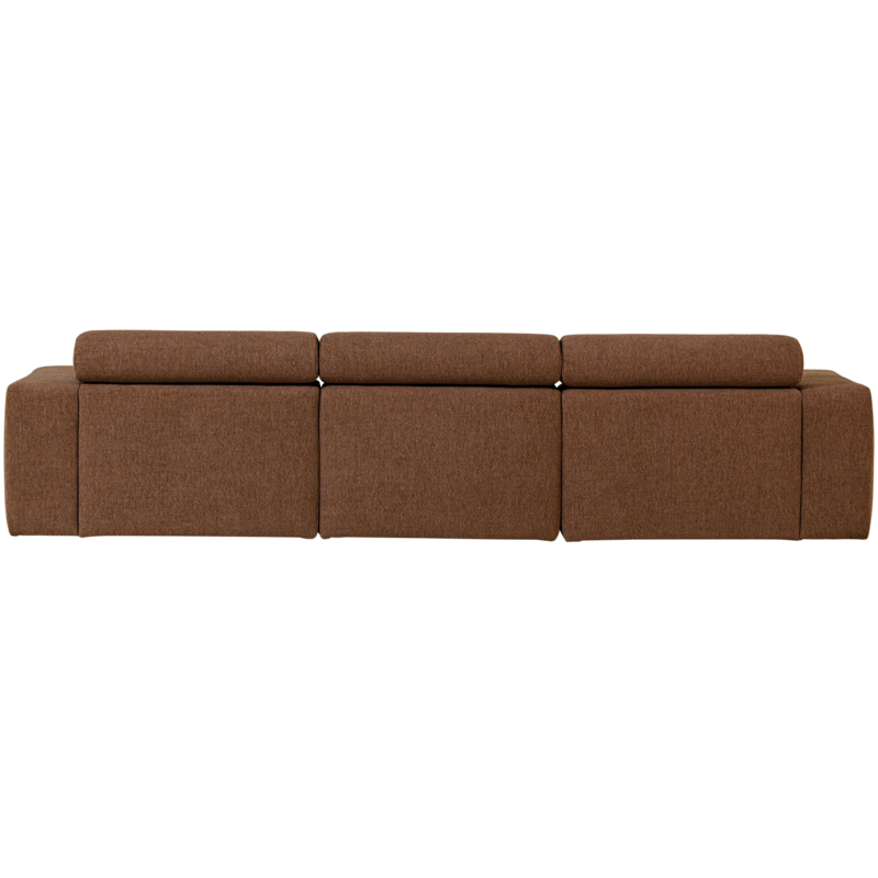 WOOOD-collectie Novi Chaise Longue Bank Links Boucle Mokkabruin